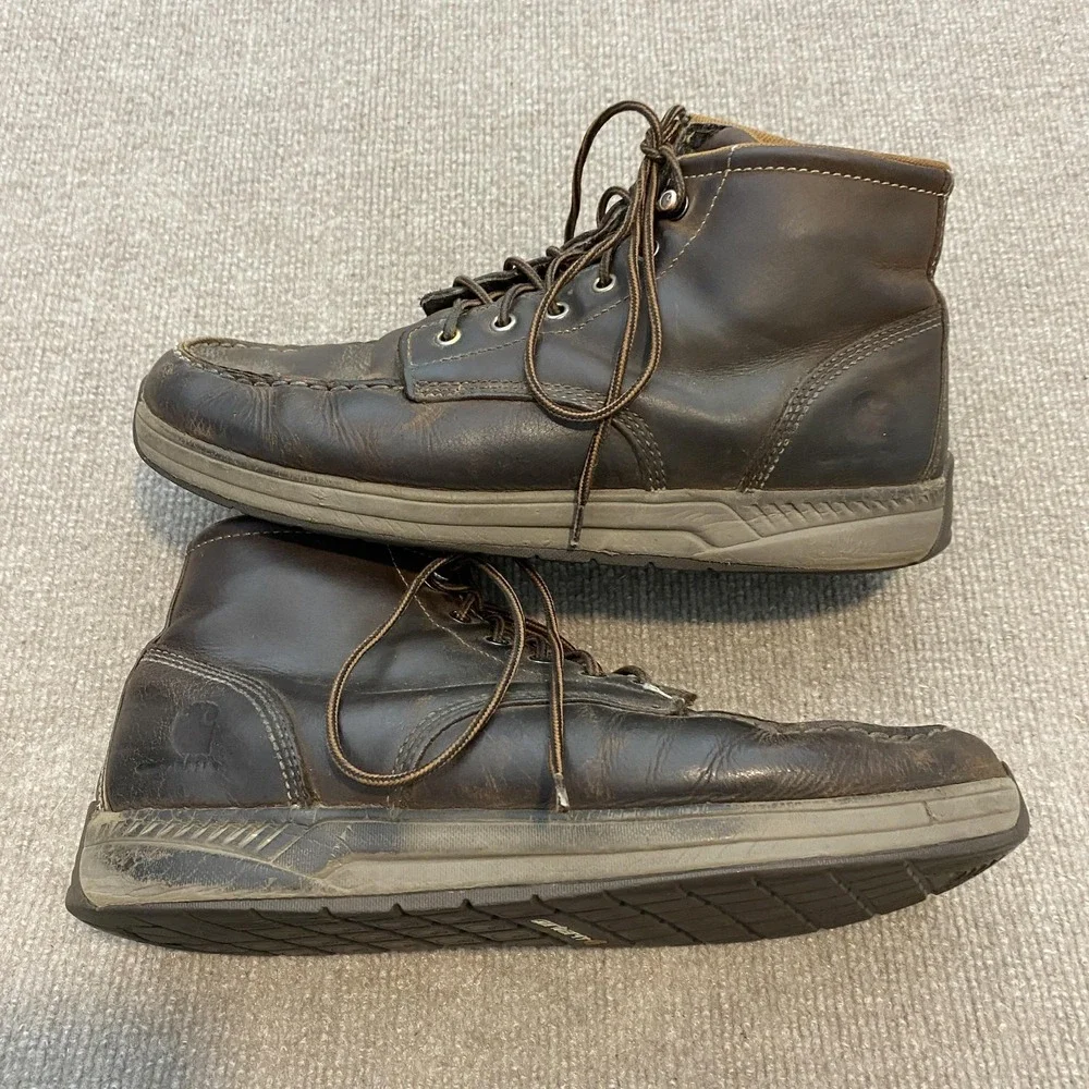 Carhartt‎ Boots Mens Size 11 Brown Leather Chukka Ankle Work Casual CMX4023